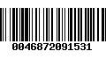 Código de Barras 0046872091531