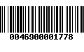 Código de Barras 0046900001778