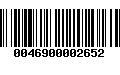 Código de Barras 0046900002652