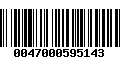 Código de Barras 0047000595143