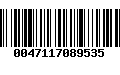Código de Barras 0047117089535