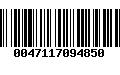 Código de Barras 0047117094850