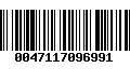 Código de Barras 0047117096991