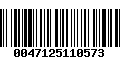 Código de Barras 0047125110573