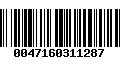 Código de Barras 0047160311287