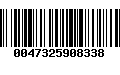 Código de Barras 0047325908338