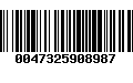 Código de Barras 0047325908987