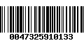 Código de Barras 0047325910133