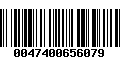 Código de Barras 0047400656079