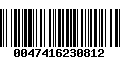 Código de Barras 0047416230812