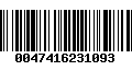 Código de Barras 0047416231093