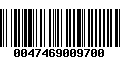 Código de Barras 0047469009700