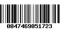 Código de Barras 0047469051723