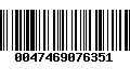 Código de Barras 0047469076351