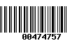 Código de Barras 00474757