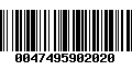 Código de Barras 0047495902020