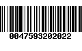 Código de Barras 0047593202022