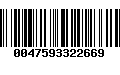 Código de Barras 0047593322669
