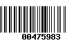 Código de Barras 00475983