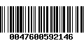 Código de Barras 0047600592146