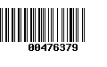 Código de Barras 00476379