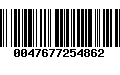 Código de Barras 0047677254862