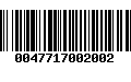 Código de Barras 0047717002002