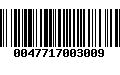 Código de Barras 0047717003009