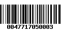 Código de Barras 0047717050003