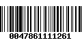 Código de Barras 0047861111261