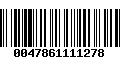 Código de Barras 0047861111278