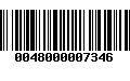 Código de Barras 0048000007346