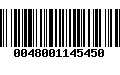 Código de Barras 0048001145450