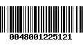 Código de Barras 0048001225121