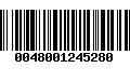 Código de Barras 0048001245280