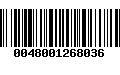 Código de Barras 0048001268036