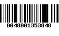 Código de Barras 0048001353848