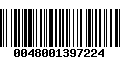 Código de Barras 0048001397224