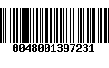 Código de Barras 0048001397231