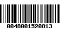 Código de Barras 0048001520813