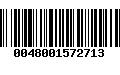 Código de Barras 0048001572713