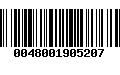 Código de Barras 0048001905207