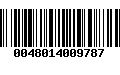 Código de Barras 0048014009787