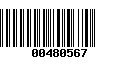 Código de Barras 00480567