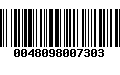 Código de Barras 0048098007303