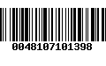 Código de Barras 0048107101398