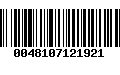 Código de Barras 0048107121921