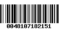 Código de Barras 0048107182151