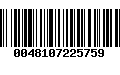 Código de Barras 0048107225759