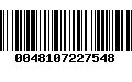 Código de Barras 0048107227548